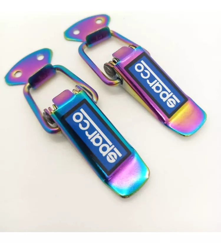 X2 CLIP GANCHOS SUJETADORES DE PARACHOQUES COLOR TORNASOL - 1