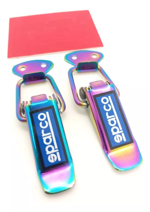 X2 CLIP GANCHOS SUJETADORES DE PARACHOQUES COLOR TORNASOL - 3