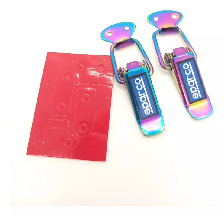X2 CLIP GANCHOS SUJETADORES DE PARACHOQUES COLOR TORNASOL - 4