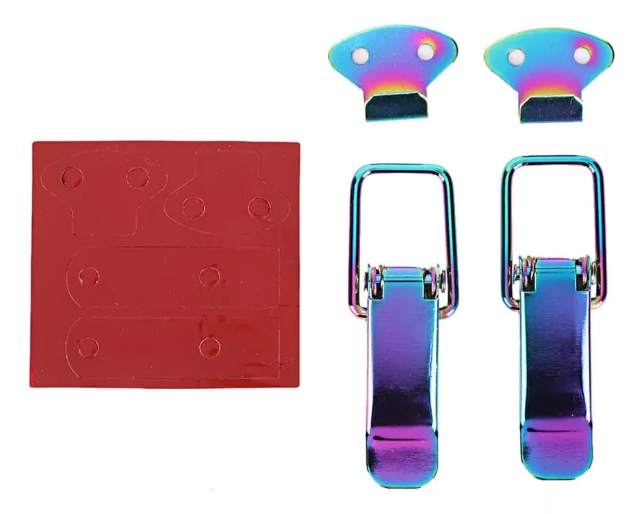 X2 CLIP GANCHOS SUJETADORES DE PARACHOQUES COLOR TORNASOL - 2