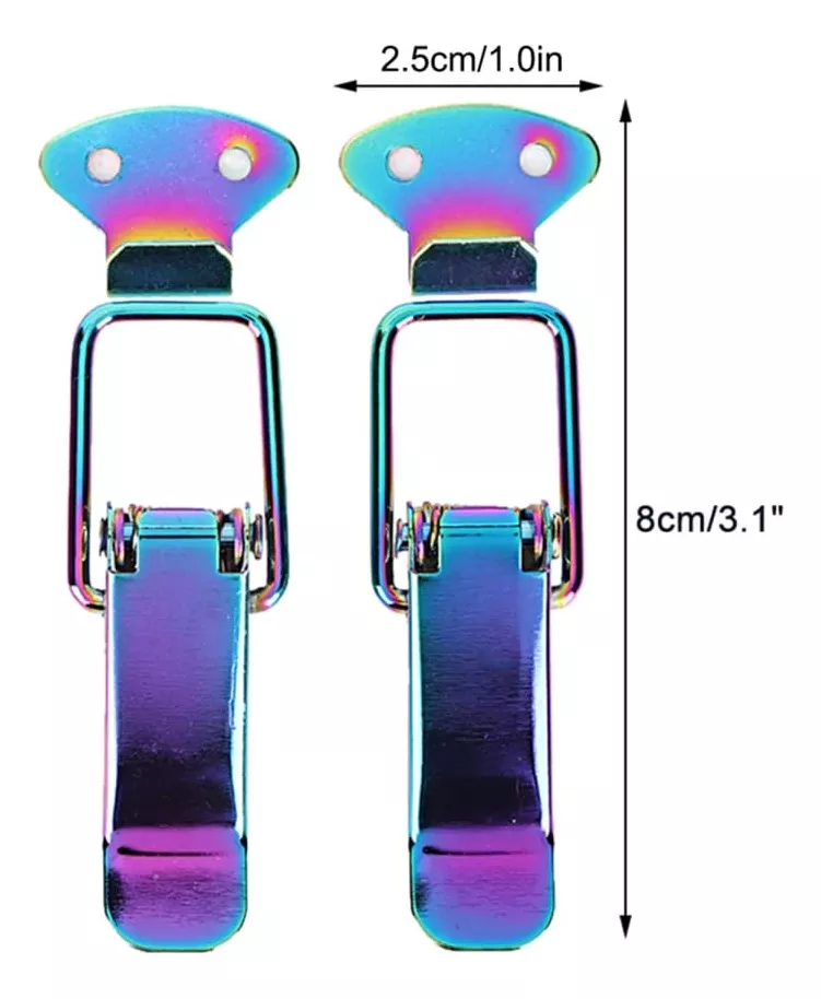 X2 CLIP GANCHOS SUJETADORES DE PARACHOQUES COLOR TORNASOL - 5