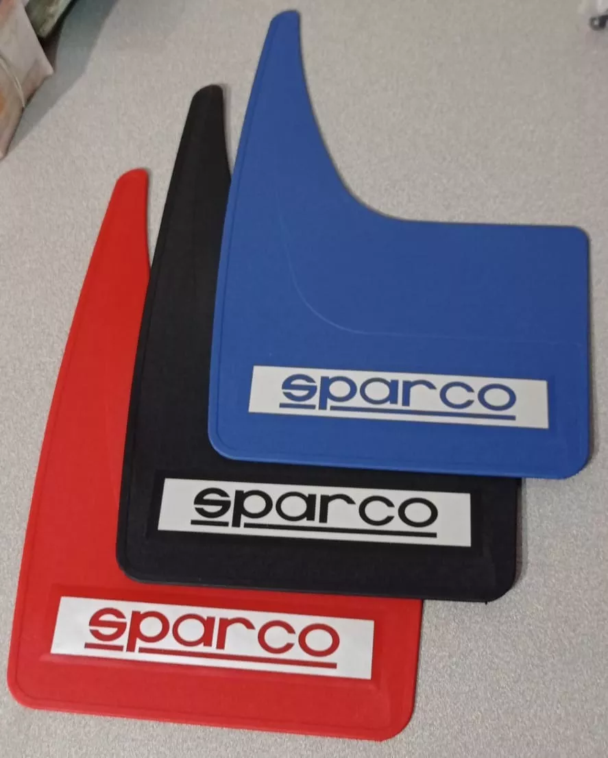 GUARDABARROS FALDILLAS UNIVERSALES AUTOS TUNNING SPARCO AZUL - 3