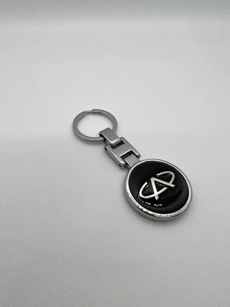 LLAVERO MARCAS AUTO METAL CROMADO CON LOGO - 2