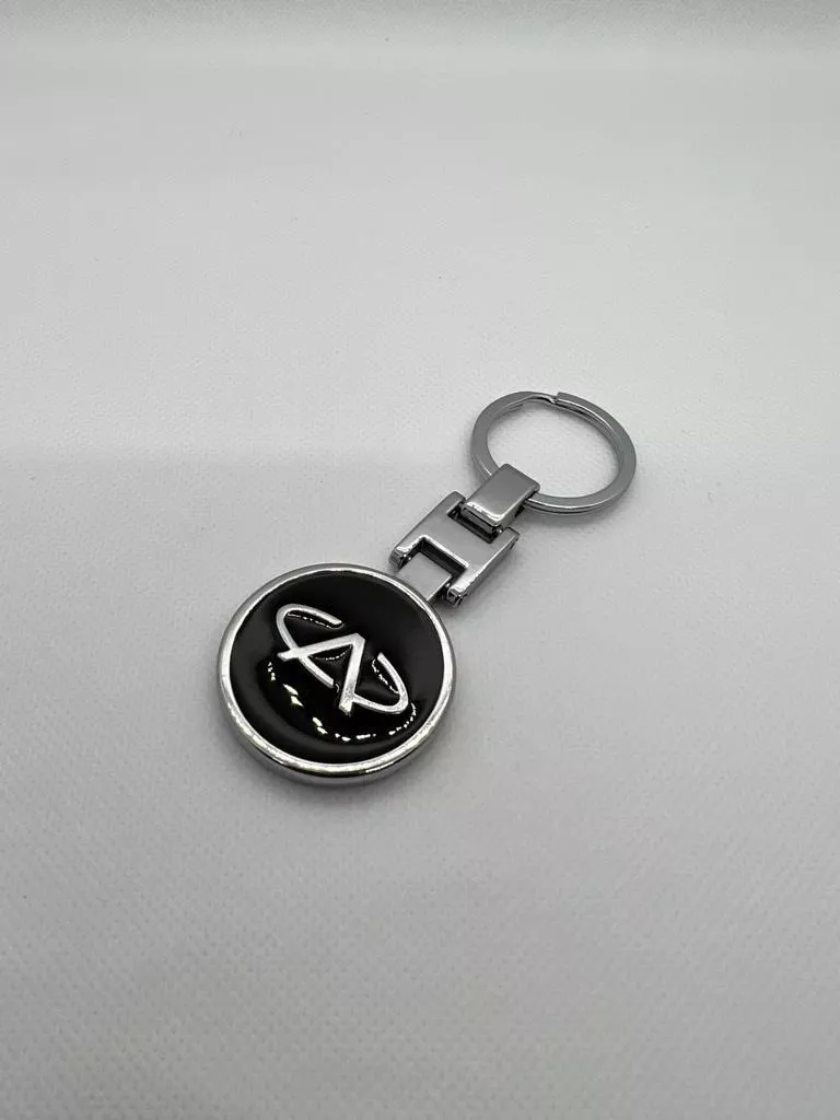 LLAVERO MARCAS AUTO METAL CROMADO CON LOGO - 5