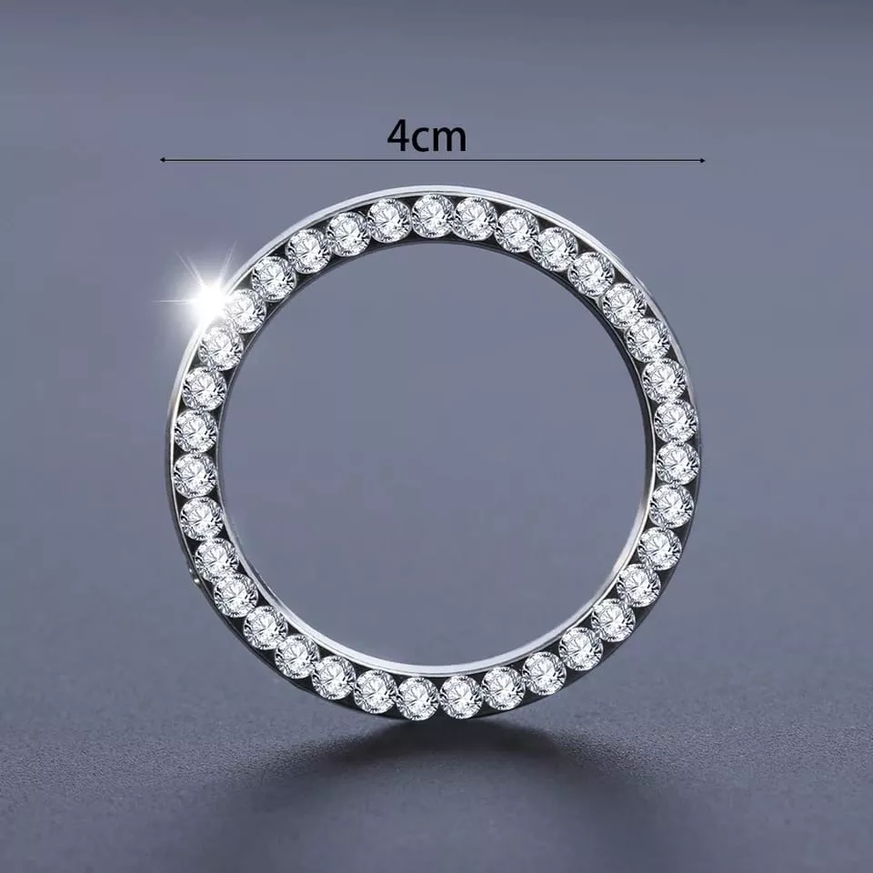 ANILLO DECORATIVO DE DIAMANTES DE IMITACIÓN PARA AUTOS Y SUV - 4