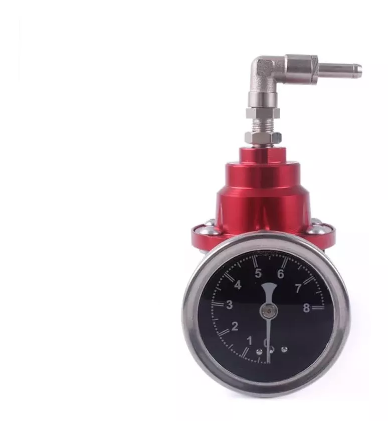 REGULADOR DE PRESIÓN DE BENCINA COMBUSTIBLE UNIVERSAL ROJO - 5