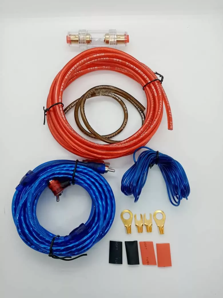 KIT DE CABLES AUDIO Y SONIDO AMPLIFICACION PARA AUTOS NUME 8 - 2