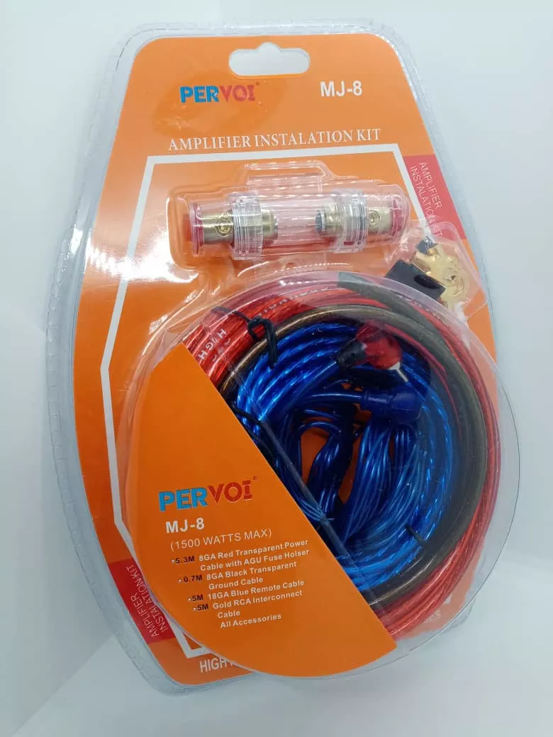 KIT DE CABLES AUDIO Y SONIDO AMPLIFICACION PARA AUTOS NUME 8 - 3