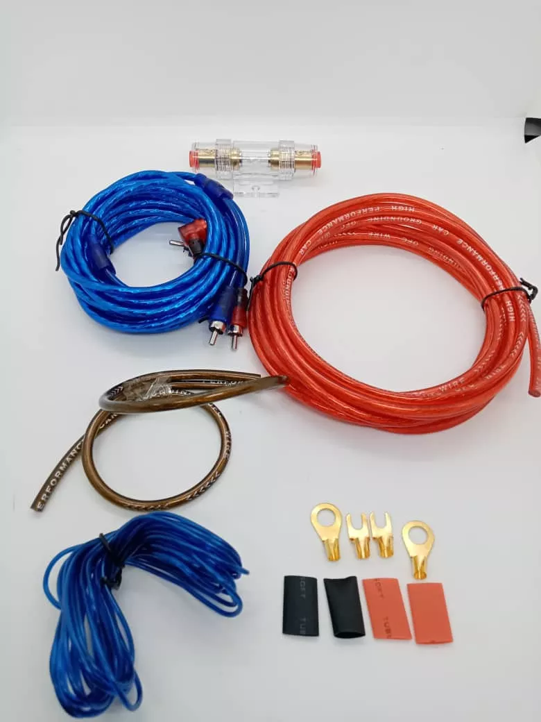 KIT DE CABLES AUDIO Y SONIDO AMPLIFICACION PARA AUTOS NUME 8 - 5