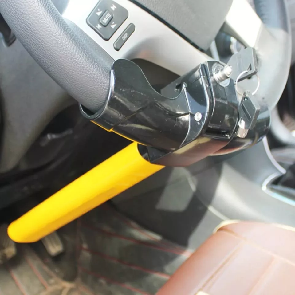 CANDADO UNIVERSAL ANTIRROBO VOLANTE AUTO BLOQUEO GIRATORIO - 3