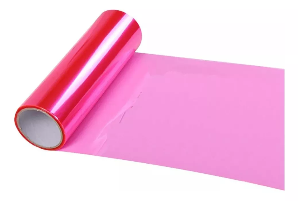 VINILO ADHESIVO ROSADO PROTECTOR FOCO AUTO 1MTR X 30CM - 1