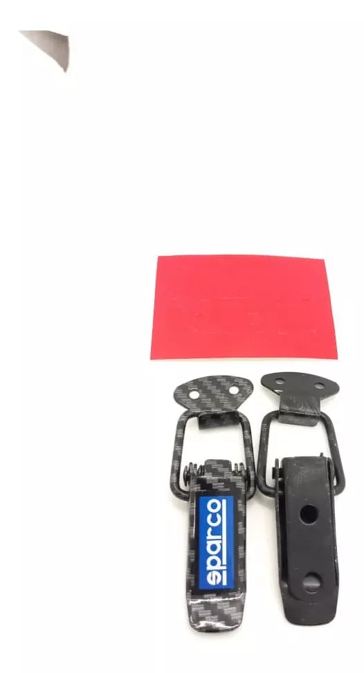 PAR CLIP GANCHO SUJETADOR PARACHOQUE FIBRA CARBONO SPARCO - 3