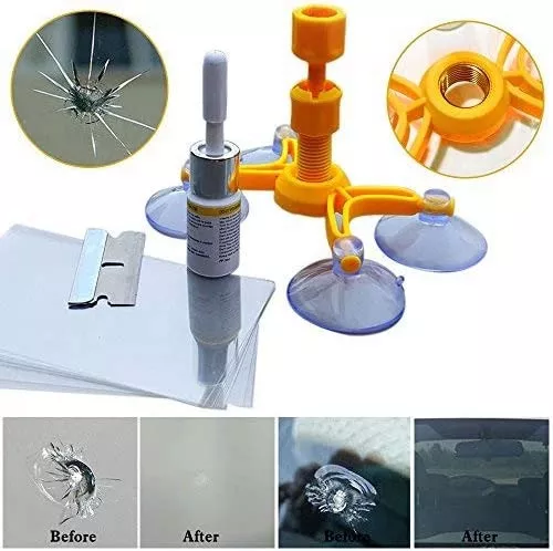 KIT HERRAMIENTAS REPARACIÓN VIDRIOS PARABRISAS AUTOS GRIETAS - 1