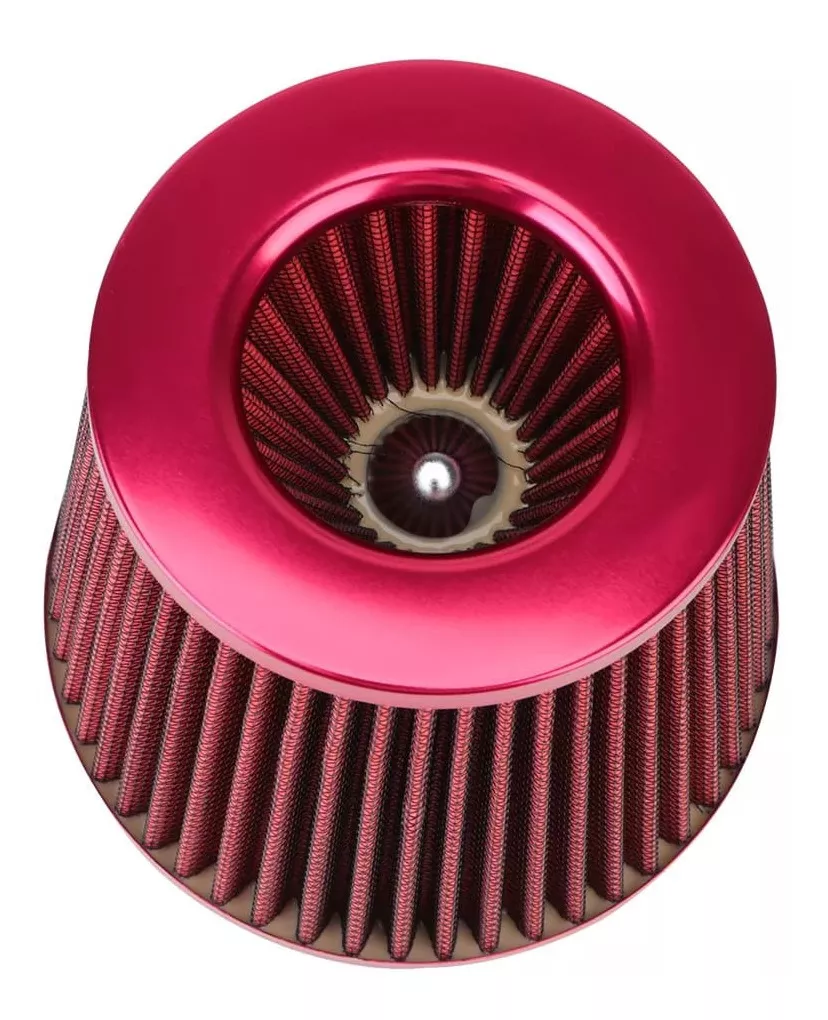 FILTRO AIRE INDUCCIÓN CÓNICO UNIVERSAL ALTO FLUJO FRIO ROJO - 1