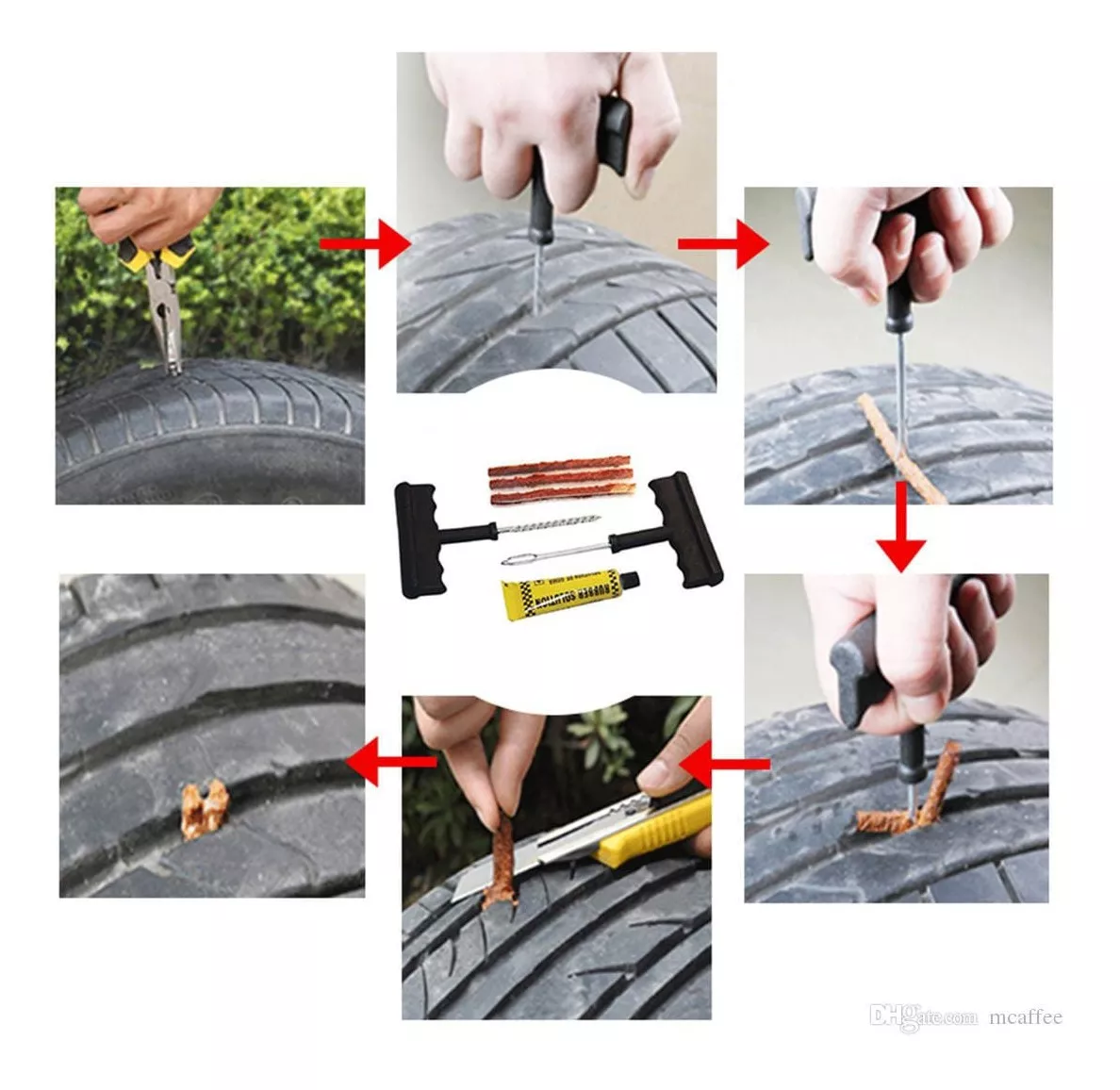 KIT DE HERRAMIENTAS DE REPARACIÓN DE LLANTAS - 3