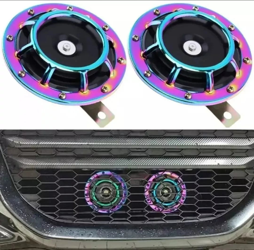 X2 BOCINA AIRE TONO SÚPER FUERTE AUTO TIPO HELLA TORNASOLADO - 1