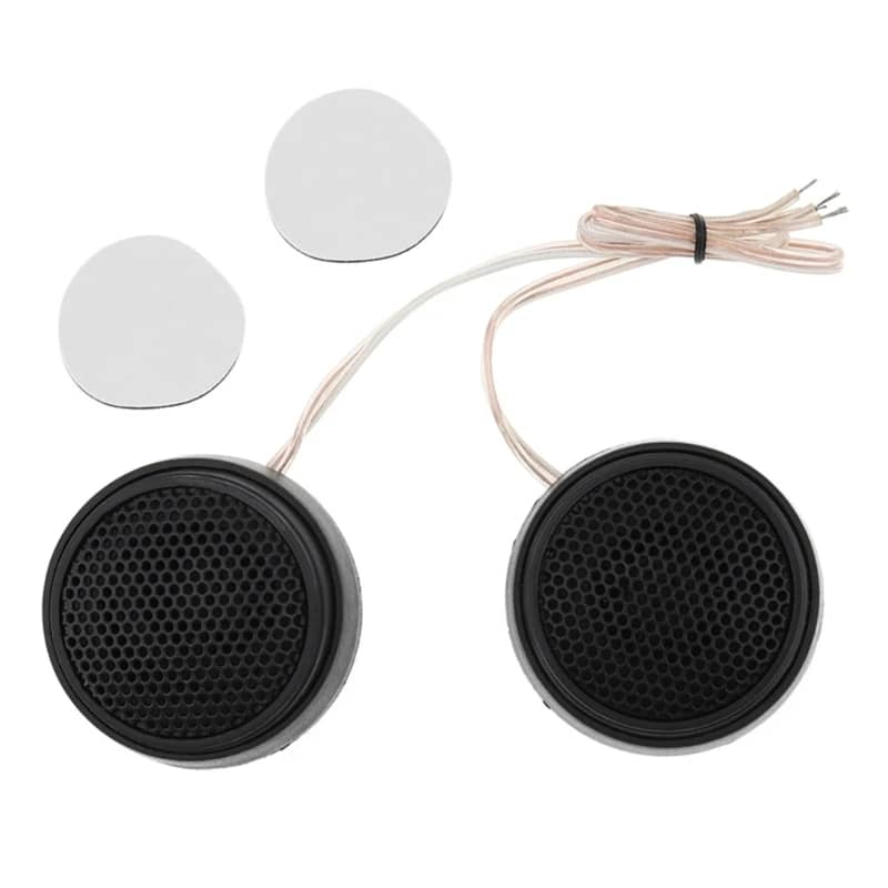 PAR DE ALTAVOCES ESTÉREO TWEETER DOMO UNIVERSALES DE SONIDO SUPER POTENTE 600W PARA AUTOS 5.3CM X 2. - 3