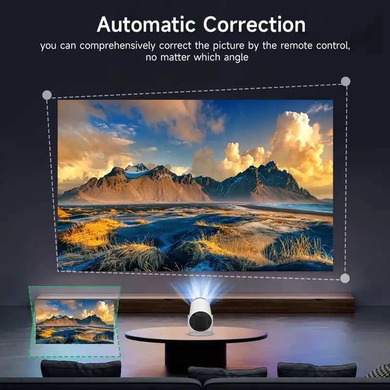 PROYECTOR PORTÁTIL 4K CINE EN CASA HY300 ANDROID, ALTAVOZ INTEGRADO, PROYECCIÓN AMPLIA DE 130 PULGA - 4