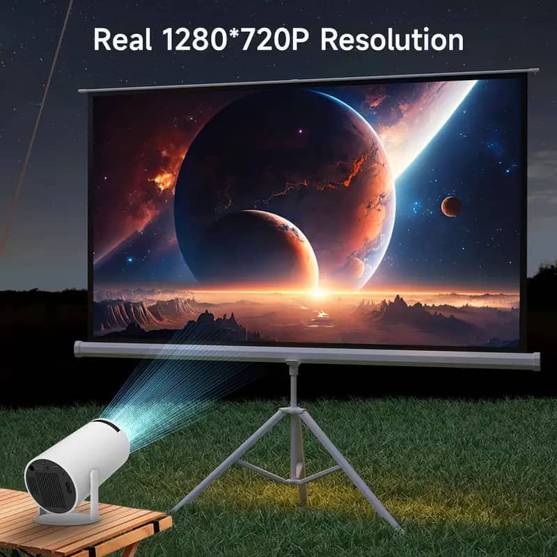PROYECTOR PORTÁTIL 4K CINE EN CASA HY300 ANDROID, ALTAVOZ INTEGRADO, PROYECCIÓN AMPLIA DE 130 PULGA - 5
