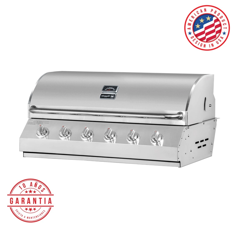 PARRILLA A GAS EMPOTRADA KINGGRILL DE 6 QUEMADORES® - 1