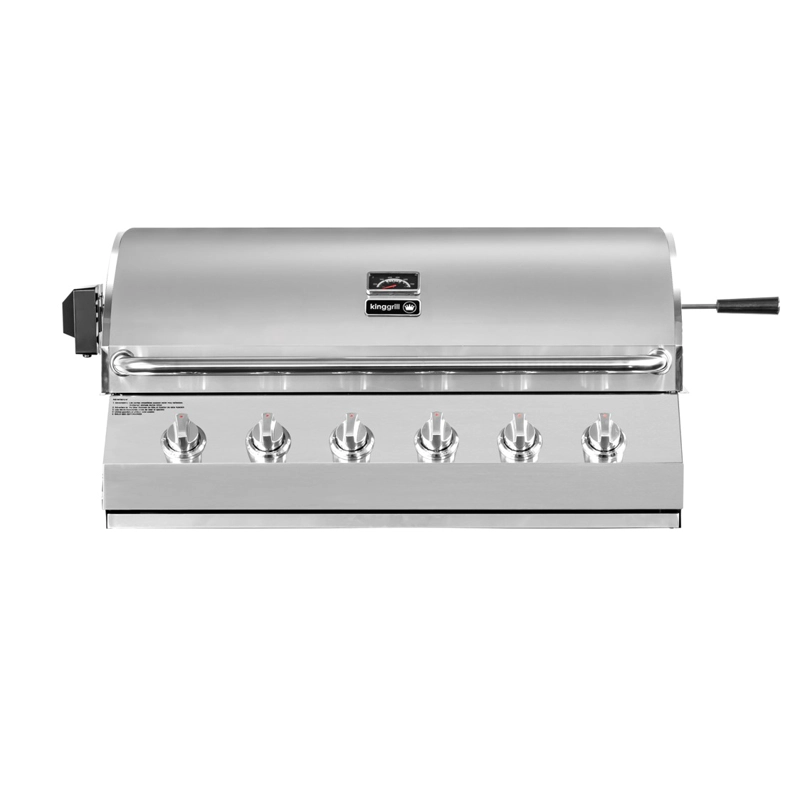 PARRILLA A GAS EMPOTRADA KINGGRILL DE 6 QUEMADORES + SPIEDO CON MOTOR® - 4
