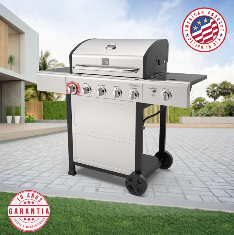 PARRILLA A GAS 5 QUEMADORES + QUEMADOR LATERAL KENMORE® - 1