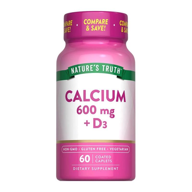 CALCIO 600 MG + VITAMINA D3 60 CAPS - 1