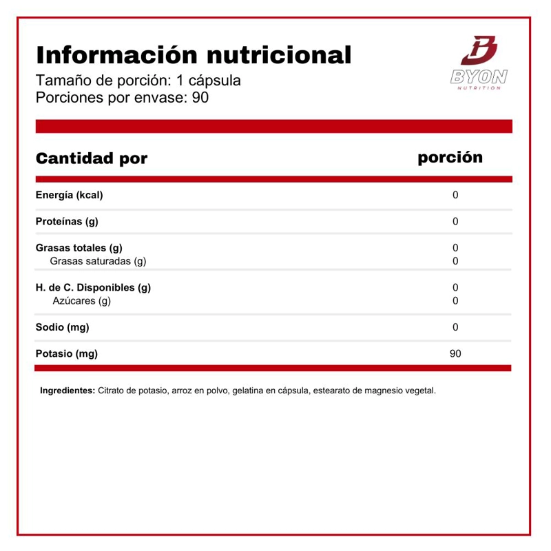 CITRATO DE POTASIO 275 MG 90 CAPSULAS - 2