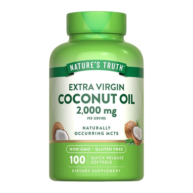 ACEITE DE COCO EXTRA VIRGEN 2000 MG 100 SOFTGELS - 1