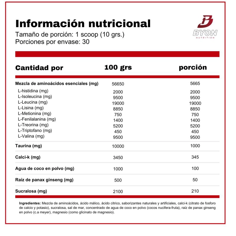 EAA + HIDRATACION 30 SERVICIOS AMINOACIDOS - FRUIT PUNCH - 3
