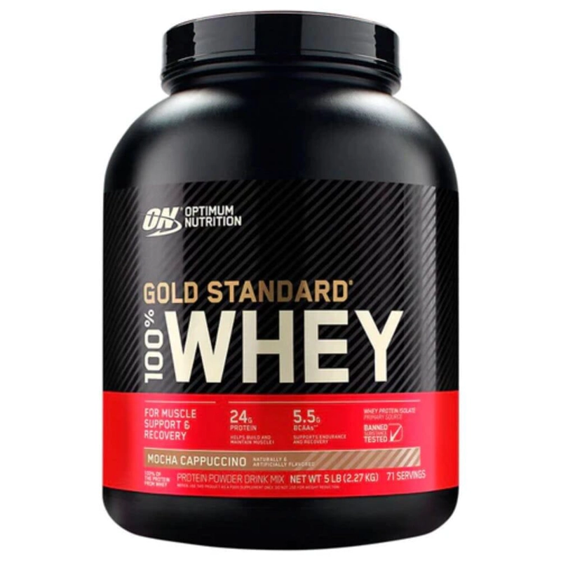 GOLD STANDARD 100% WHEY PROTEIN 5 LBS - MOCACHINO - 1