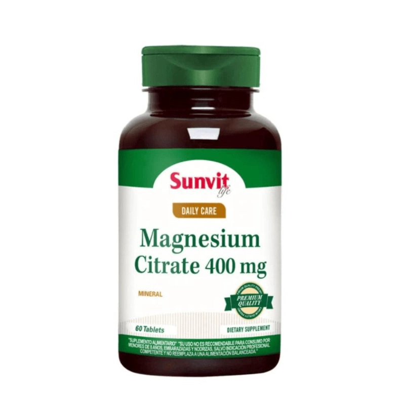 MAGNESIO CITRATO 400MG 60 TABLETAS - 1