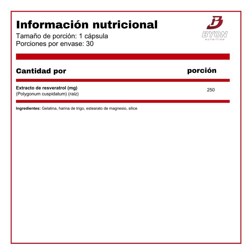 RESVERATROL 250 MG 30 CAPSULAS - 2