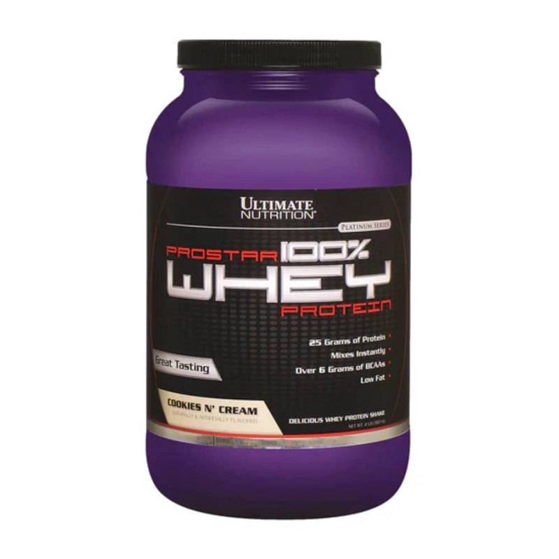 PROSTAR WHEY PROTEIN 2LBS ULTIMATE NUTRITION - COOKIES AND C - 1