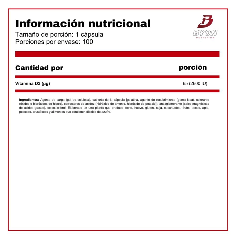 VITAMINA D3 FORTE 2600UI ALTA POTENCIA - 2