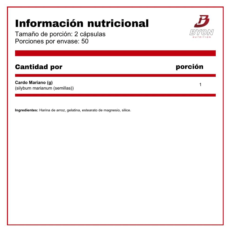 MILK THISTLE SILIMARINA 500 MG 100 CAPSULAS - 2