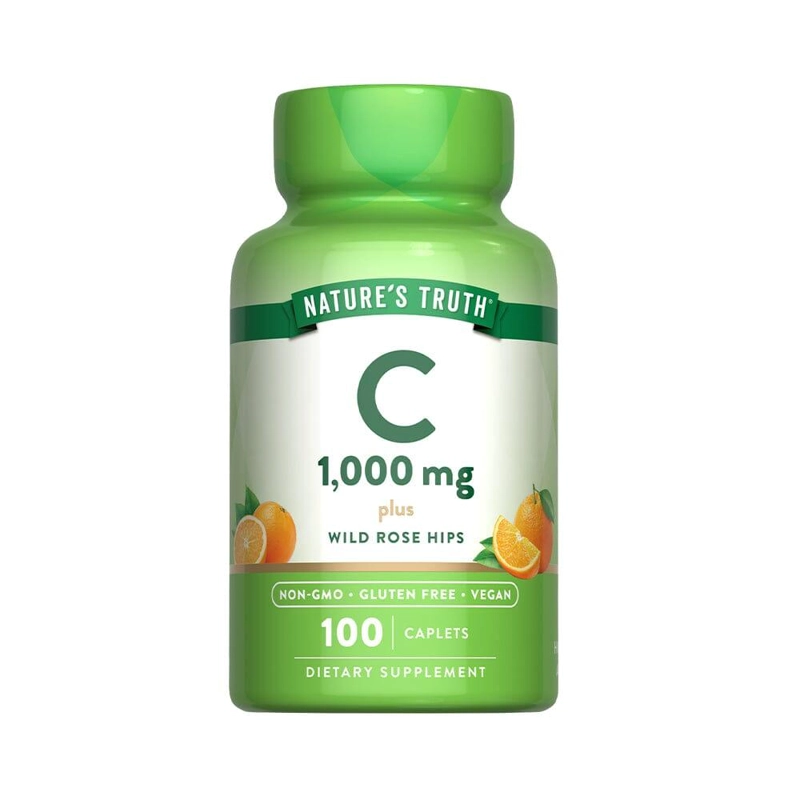 VITAMINA C 1000 MG CON ROSA MOSQUETA 100 CAPS - 1