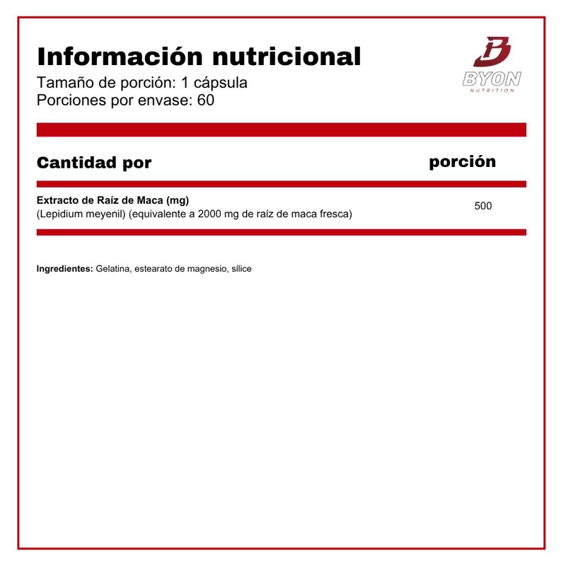 MACA 500 MG 60 CAPSULAS - 2