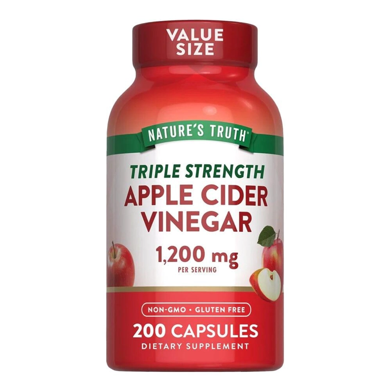 VINAGRE DE MANZANA 1200MG 200 CAPS - 1