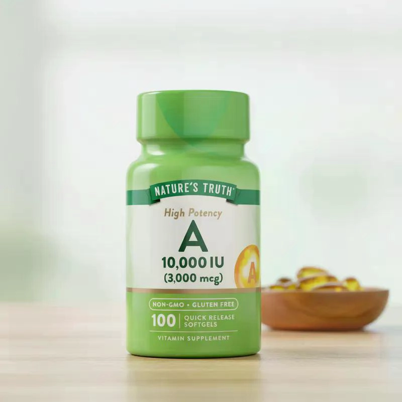 VITAMINA A 10,000 IU 100 SOFTGELS - 3