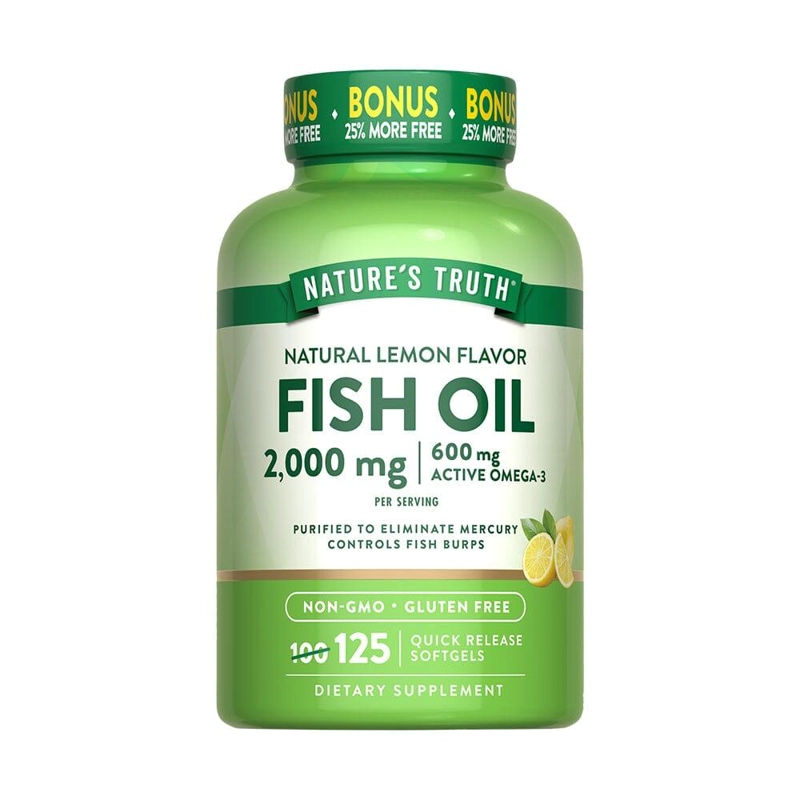 OMEGA 3 FISH OIL 2000 MG 125 SOFTGELS - 1