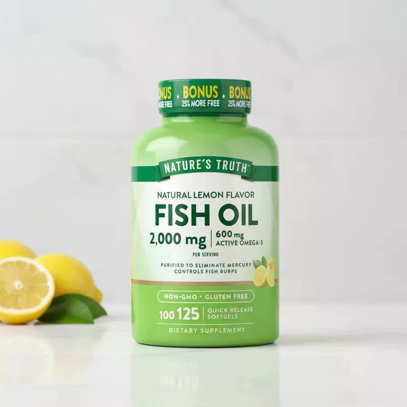OMEGA 3 FISH OIL 2000 MG 125 SOFTGELS - 2