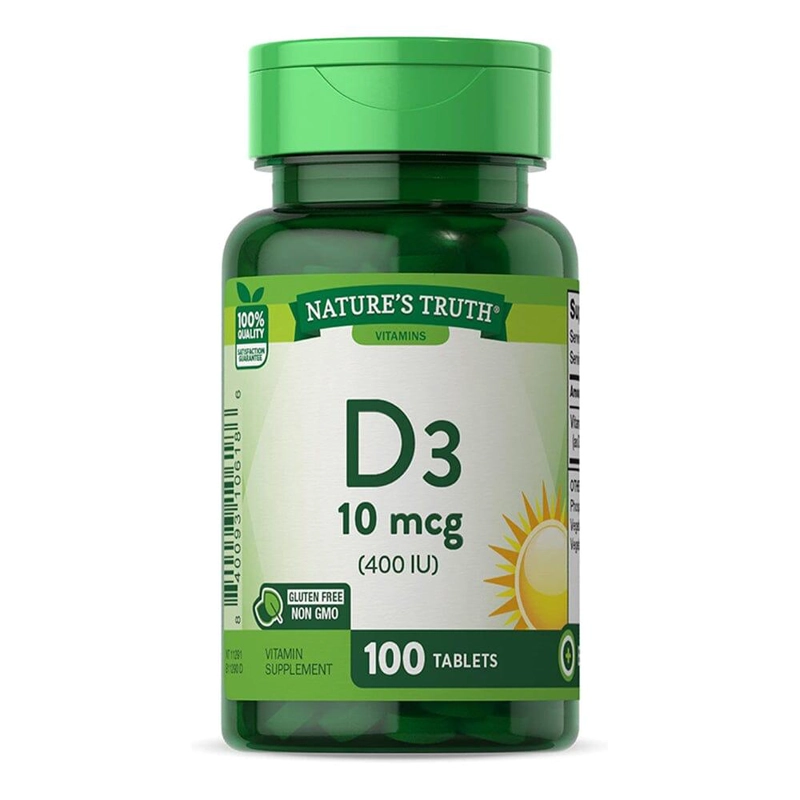 VITAMINA D3 400IU 100 TABLETAS - 1