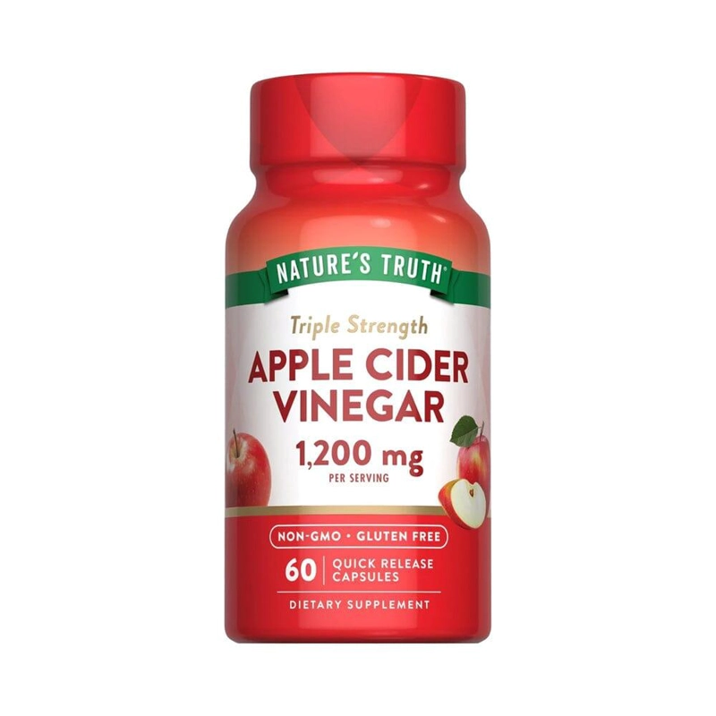 VINAGRE DE MANZANA 1200MG 60 CAPS - 1