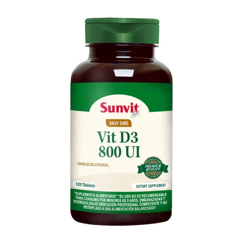 VITAMINA D3 800UI 120 TABLETAS - 1