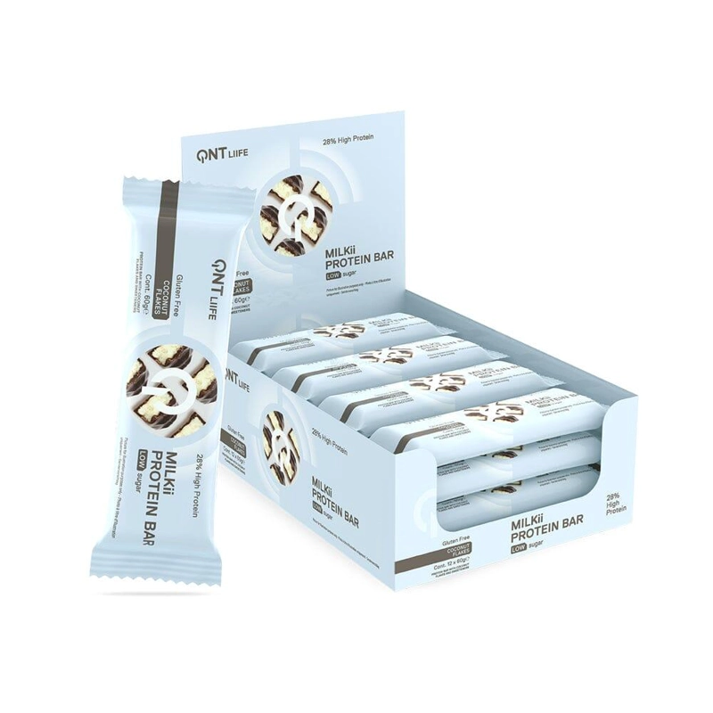 CAJA BARRAS DE PROTEINA MILKII COCONUT FLAKES  | 12 UNIDADES - 1