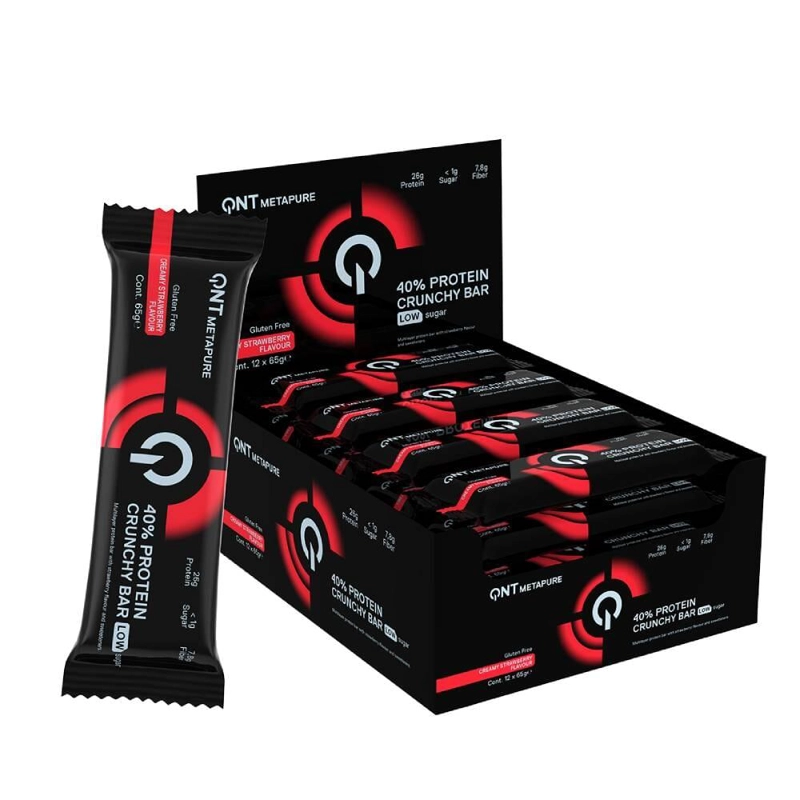 CAJA BARRAS DE PROTEINA CRUNCHY CHOCOLATE (12 UNIDADES) QNT - 1