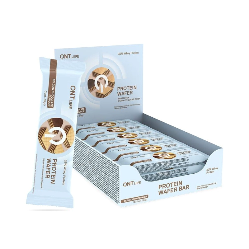 CAJA BARRAS DE PROTEINA WAFER BAR CHOCOLATE BELGA  | 12 UNID - 1