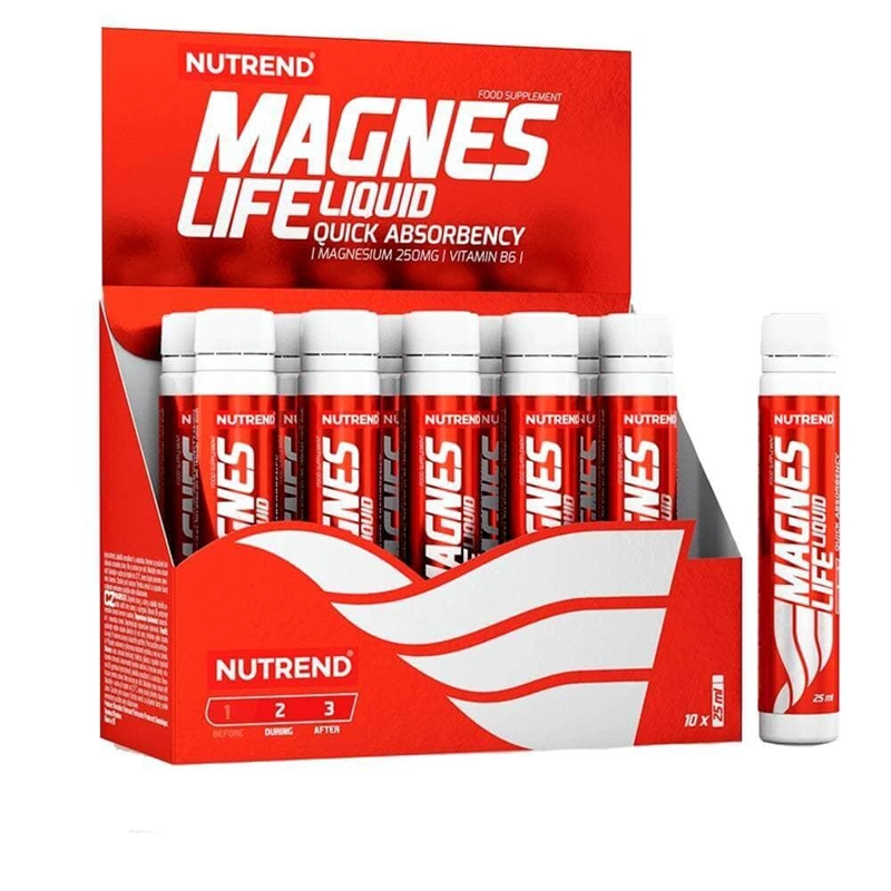 CAJA MAGNESLIFE | 10 SHOT DE MAGNESIO 25 ML | NUTREND - 1