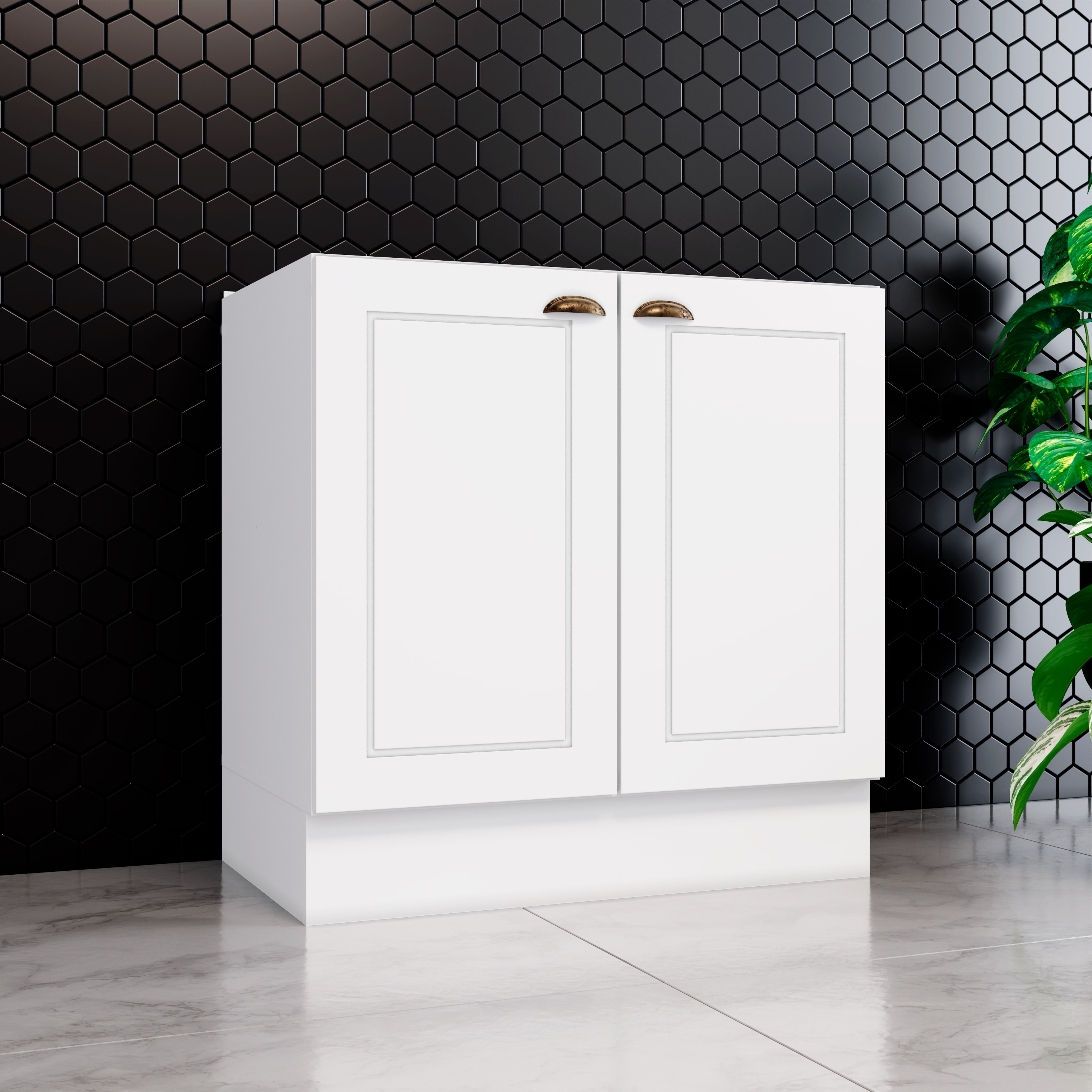 MODULO COCINA 2 PUERTAS AMERICANA BLANCO - 6